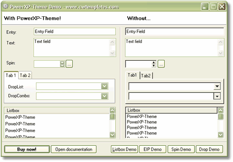 Olivegreen Windows XP Theme