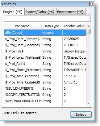 Select_Variable_project_variables