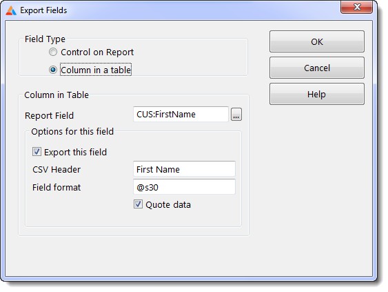 CSV_Export_Fields_Column